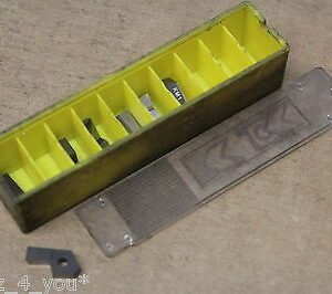 6x New Kennametal 6.27201L002 KM4 Carbide Inserts For Parting/Grooving CI620