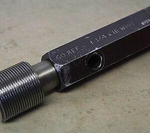 Headland 1 1/4" x 16 Whitworth Form GO Screw Thread Plug Gauge ME1219