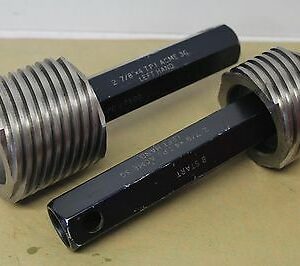 YPG 2 7/8" x 4 ACME 3G Left Hand GO NOGO Screw Thread Plug Gauges ME1227