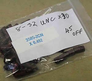 45 Armstrong HeliCoil Screwlock 3585-2CNx.492 Inserts No. 8 32x3D UNC HC343