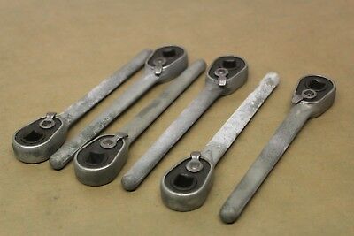 Job Lot 6x New Vintage 3/8" Square Drive Ratchet Handles Made In USA Garage Tool
