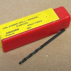 Lot of 8x Dormer A100 30 Gauge HSS Straight Shank Jobber Drill