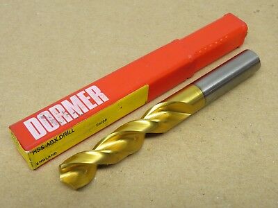 Dormer A515 13.5mm HSS ADX Tin Coated Straight Shank Jobber Drill