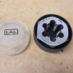 LAL 7/8" x 9 Tpi UNC 1.67" Across Flats Die Nut In Box (v)