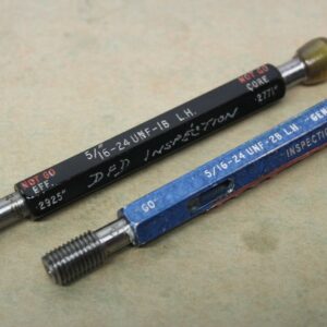 5/16" x 24 Tpi UNF Left Hand 2B GO & 1B GONO Core Thread Plug Gauge ME1035