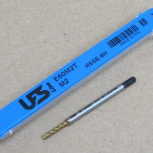 UFS L Line E60M2T M2 x 0.4 Metric Coarse Spiral Flute Machine Tap HSS Tin Coated