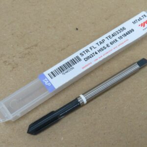 YG1 M7 x 0.75mm Metric Fine HSSE Straight Flute Machine Tap for Cast Iron