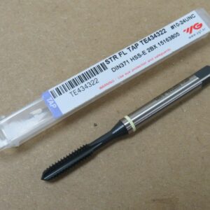YG1 No.10 x 24TPI UNC HSSE Straight Flute Machine Tap for Cast Iron - TE434i