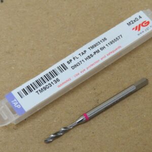 YG1 M2 x 0.4 Metric Coarse Spiral Flute Machine Taps for Titanium TM903 Series