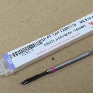 YG1 M2.5x 0.45 Powder Metal Spiral Point TiAlN Coated Machine Taps for Titanium