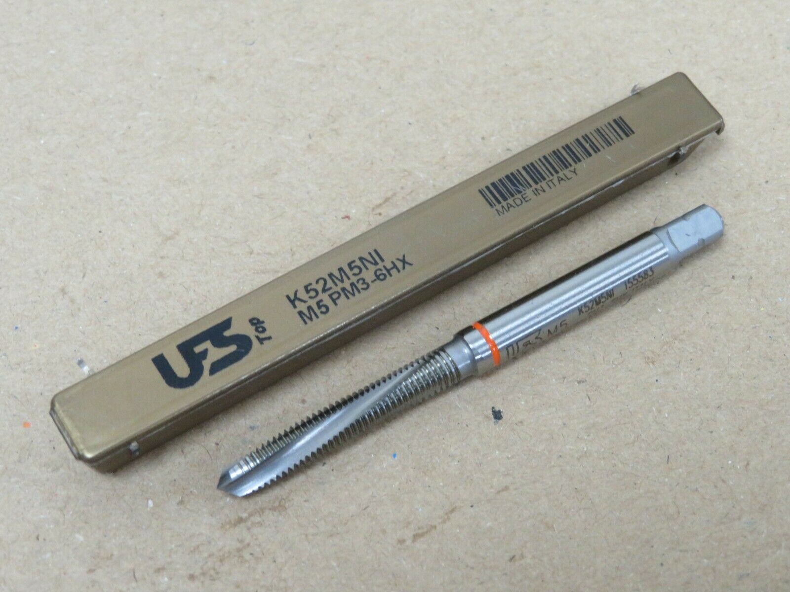 UFS M5 x 0.8 Powder Metal Spiral Point TiCN Coated Machine Taps for Nickel Alloy
