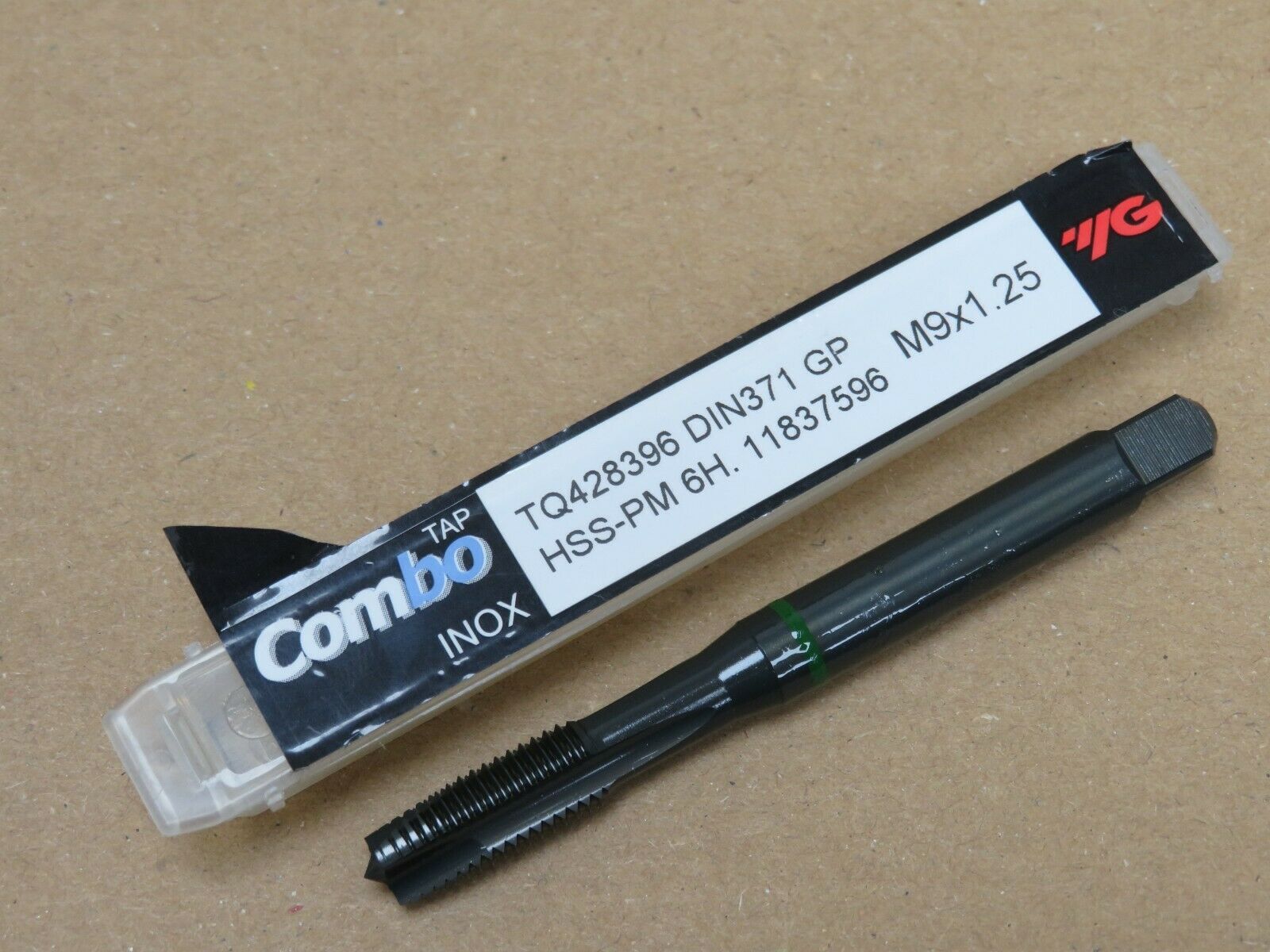 YG1 M9 x 1.25 Powder Metal Spiral Point INOX Machine Tap for Stainless Steel