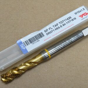 YG1 TD711 M10 x 1.5 HSS-E 6H TiN Coated Spiral Flute Machine Production Tap
