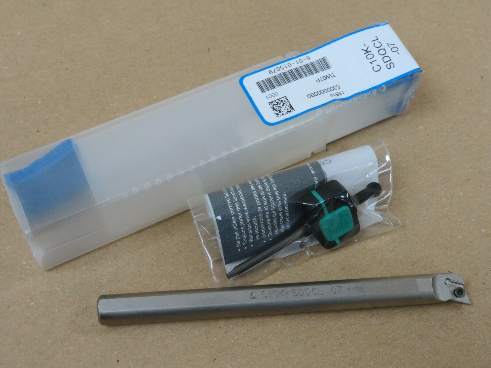 Korloy C10K-SDQCL-07 Carbide Shank Boring Bar for DCMT/DCGT0702 Inserts