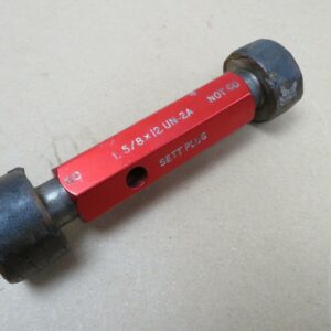 Headland 1 5/8" x 12 UN 2A Setting Plug GO NOGO Screw Thread Plug Gauge ME3416