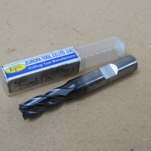 Europa Tools 8mm HSSCo8 TiAlN Coated Centre Cutting Weldon Shank End Mill MC1061