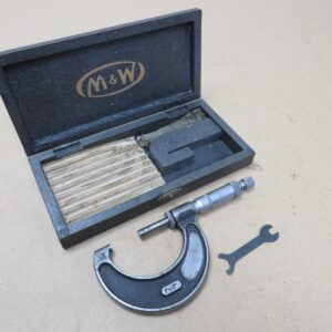Moore & Wright No.966 1" - 2" External Outside Micrometer 0.001" In Box ME3731