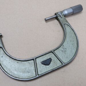 VIS Poland 4 - 5" Square Framed External Outside Micrometer ME3972 RED2