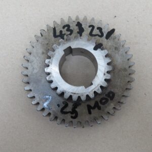 43T & 23T 2.25 MOD Double Gear 1 1/4" Bore Excellent Condition BLA2