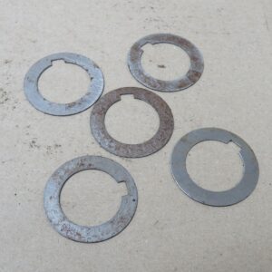 5x Horizontal Milling Arbor Spacer Shims 1" Keyed Bore 70 Gauge 0.028" Thick