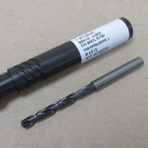 4.8mm x 5D Carbide Drill FIRE Coated 140? Point Hartner