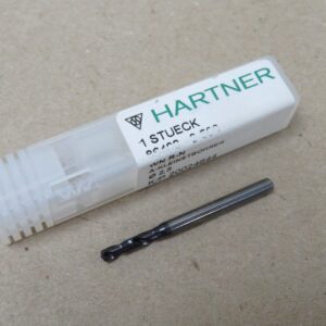 2.5mm x 5D Carbide Drill TiALN Coated 140? Point Hartner