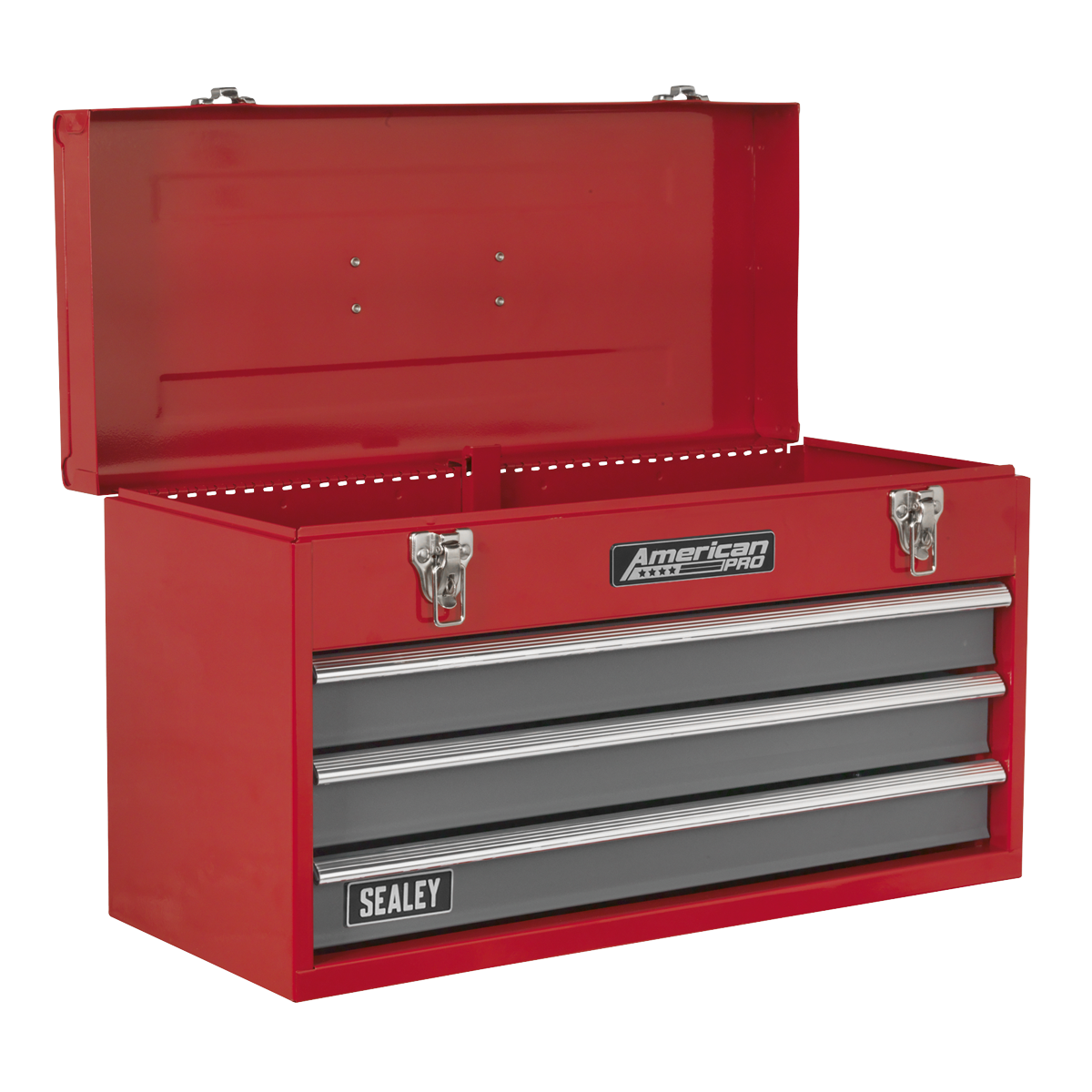 American PRO® Tool Chest 3 Drawer - Red/Grey