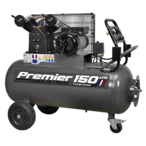 Premier 150L Belt Drive Air Compressor with Front Control Panel 3hp