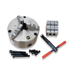 New 200mm 3 Jaw Front Mount Chuck, Internal & External Jaws With Key