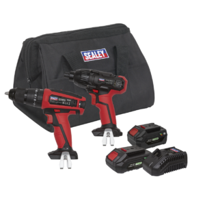 Sealey 3 x SV20 Series Cordless Tool Combo Kit 20V - 2 Batteries