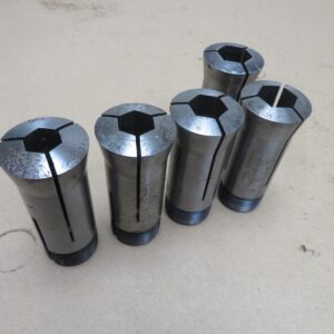 Hardinge 5C Hex Collets 9/16" To 3/4" In Good Condition 5 Collets